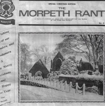 The front page of an edition of The Morpeth Rant.