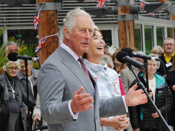 Prince Charles speaking at The Alnwick Garden. Picture by Jane Coltman