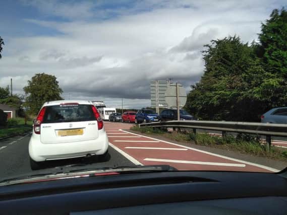 Traffic was at a standstill southbound. Picture from Roger Stephenson