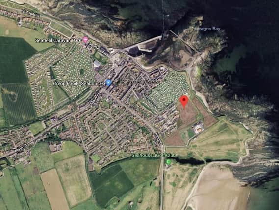 The proposed development site in Seahouses. Picture from Google