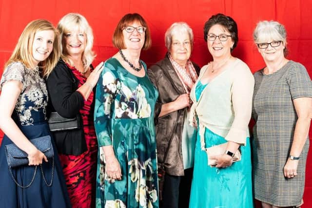 The cast of Steel Magnolias, with Lynne Lambert third from the left. Picture by Signature Times Photography