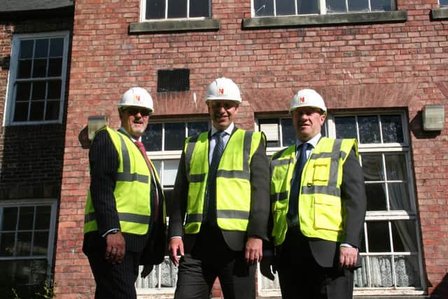 Peter Smith, Gary Herron and Michael Black, of Northumberland Homes Ltd, at 94 Newgate Street in Morpeth.