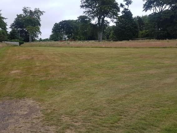 The proposed site of the new clubhouse, which is having to move to accommodate the new homes under plans submitted in July.