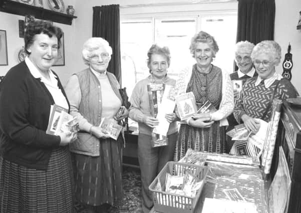 Remember when from 30 years ago, Whittingham coffee morning and Christmas card sale.