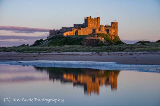 SECOND: A magnificent shot of a magnificent castle. Ian Cook captured Bamburgh Castle in a lovely light. 213 Facebook likes
