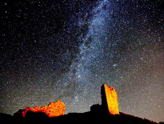 The Milky Way over Harbottle Castle. Picture by Ian Glendinning