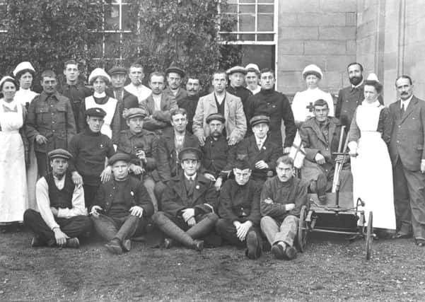 Lady Sybil with a group of patients at Howick Hall - shes second from left standing at the back. 
 Picture Howick Archive