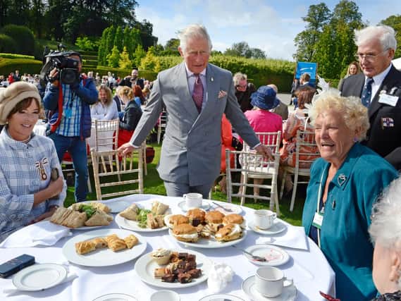 Prince Charles at The Alnwick Garden. Picture by Jane Coltman