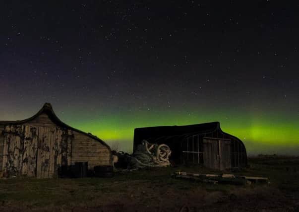 The Northern Lights seen on Holy Island. Picture by Jane Coltman