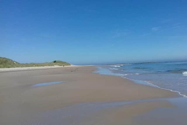 The beach between Seahouses and Bamburgh. Picture by Ellen Jackson