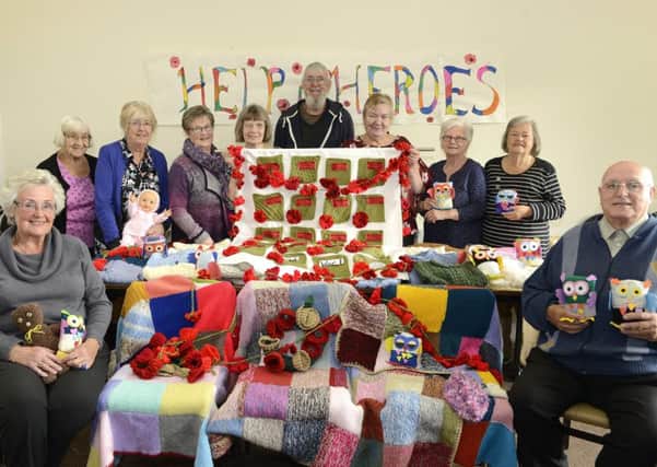 Members of Shilbottle Forum show some of the work they have created to support Help For Heroes. Picture by Jane Coltman