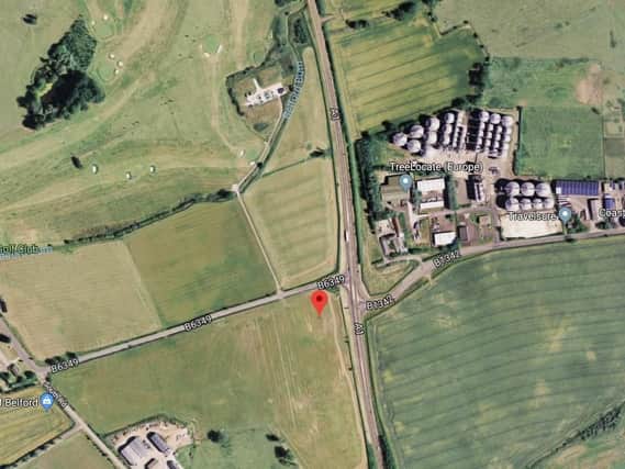 The proposed site of the new TreeLocate premises, across the A1 from its current base. Picture from Google