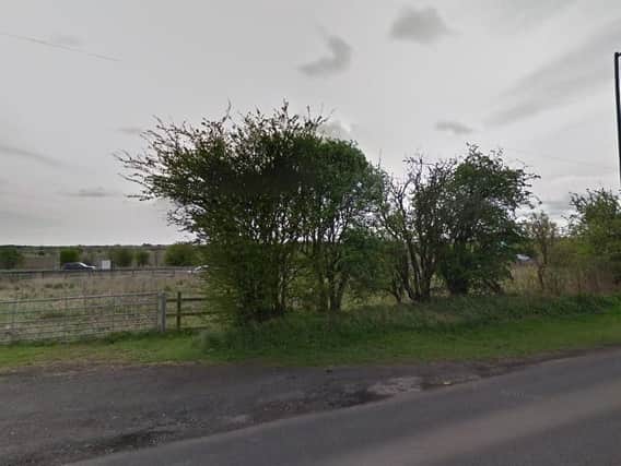 The site of the proposed caravan storage facility between the B1505 and A189. Picture from Google