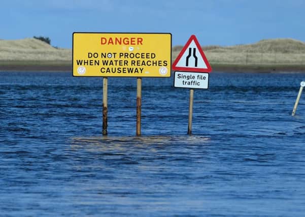 Holy Island Causeway. Picture by Jane Coltman