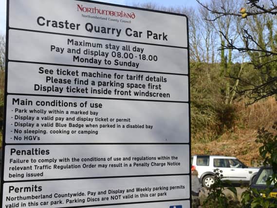 The Quarry car park in Craster is to be expanded.