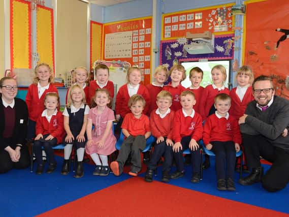 Swarland Primary School's new pupils are settling in well. Pictures by Jane Coltman