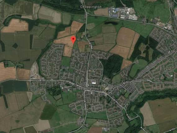The site which has been given outline permission for up to 500 homes in Bedlington. Picture from Google
