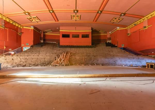 Alnwick Playhouse after everything has been ripped out.