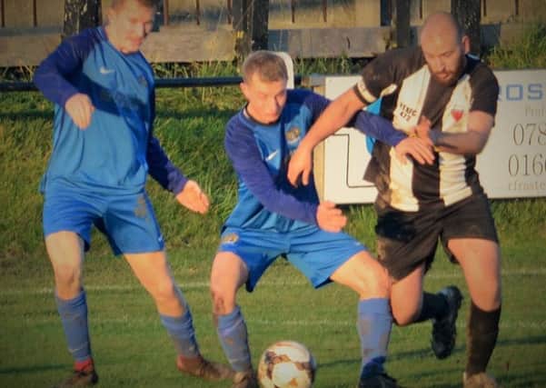 Alnwick Town in action v Newcastle East End  Picture by Steve Miller