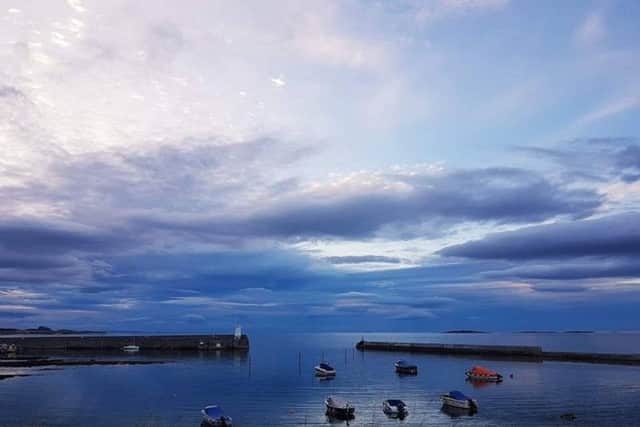 All is calm at Seahouses harbour, in this lovely shot from Karolina Tola Isakiewicz. 94 Facebook likes