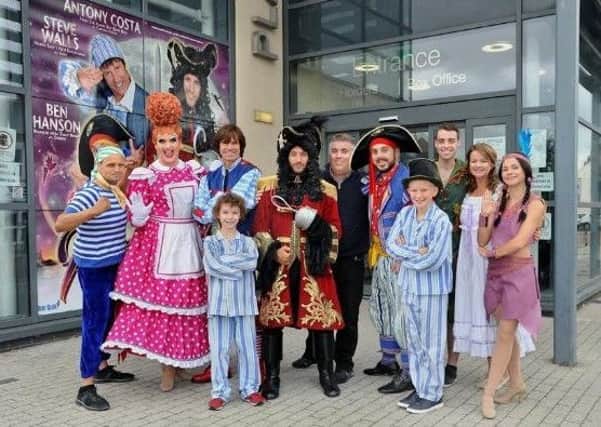 Stars of the Peter Pan pantomime which will be performed at Playhouse Whitley Bay.