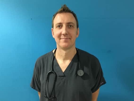 Dr Mark Harrison, emergency medicine consultant at Northumbria Healthcare NHS Foundation Trust.