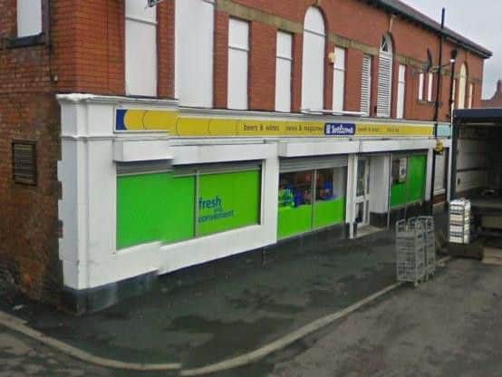 The raid was at McColl's in Newbiggin, which used to be a Co-op store. Pic@ Google Maps.