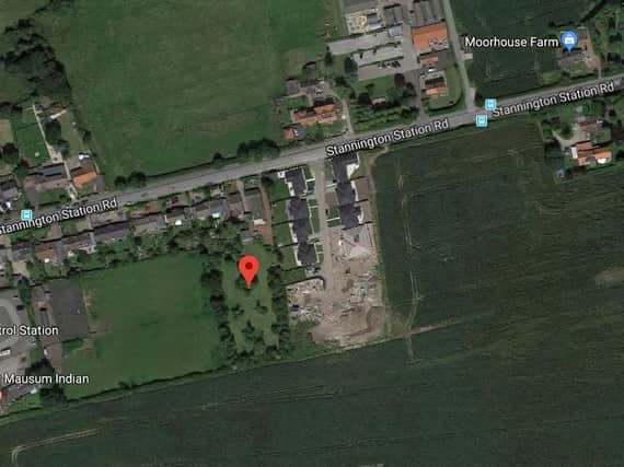 The site where six bungalows were refused, with the new application seeking homes for the site to the other side of the under-construction bungalows. Picture from Google