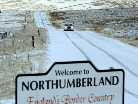 Warning of snow for Northumberland this weekend.