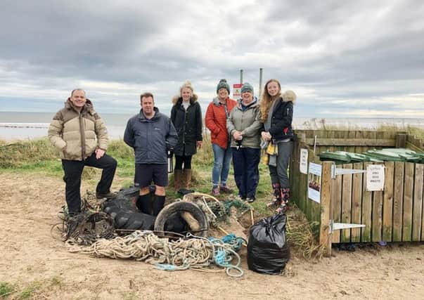 The Alnmouth clean-up team.