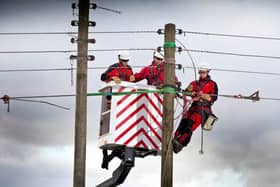 Northern Powergrid engineers working to restore electricity.
