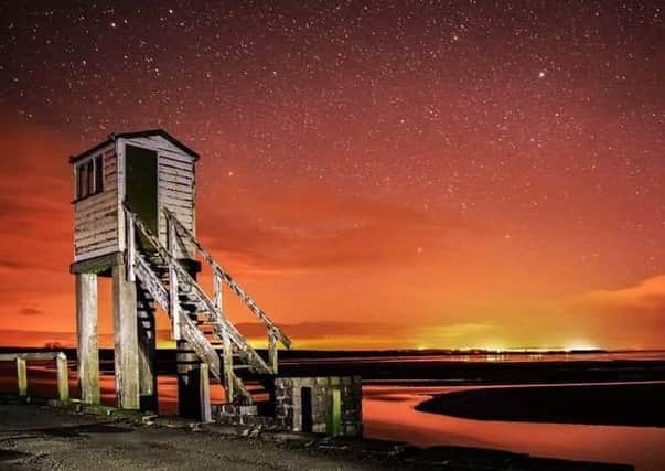 THIRD: An amazing picture of the refuge box on the causeway to Holy Island, by Tony Robson. 132 Facebook likes.