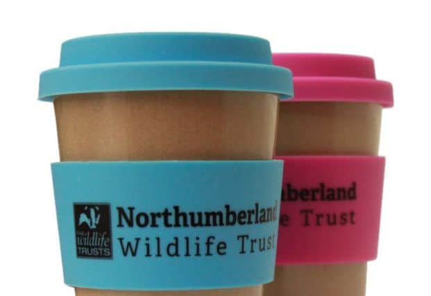 The Northumberland Wildlife Trust reusable cups.