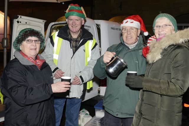 The Mighty Oaks team from Alnwick Baptist Chuch were supplying hot drinks. Picture by Jane Coltman