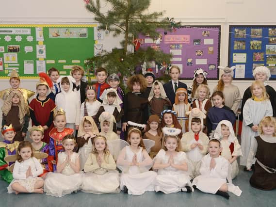 Warkworth Primary School pupils in their Nativity play.