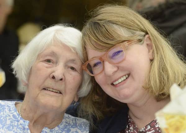 Party for one hundred year-olds at Alnwick Garden.
Gladys Angus and her granddaughter Stella Vine
Picture Jane Coltman