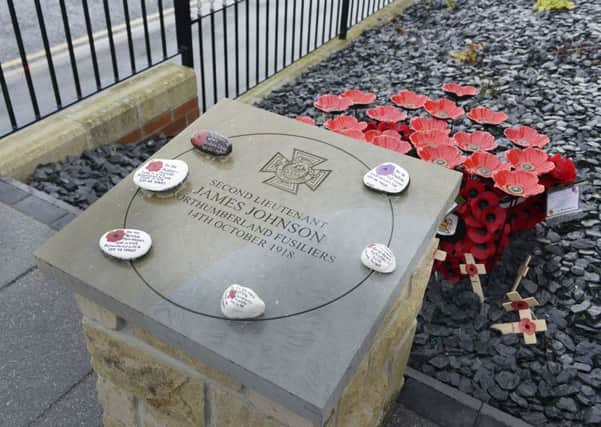 The commemorative stone was installed in Widdrington Station in October. Picture by Jane Coltman.