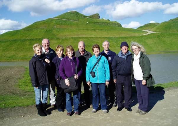 North East England Tourist Guide members at Northumberlandia.