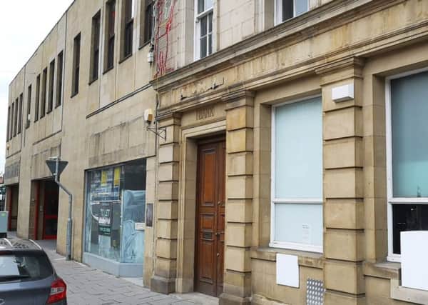 The empty Iceland store and Yorkshire Building Society and HSBC offices in Alnwick. Picture by Jane Coltman