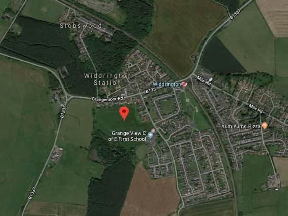 The site in Widdrington Station where 179 homes are now proposed. Picture from Google