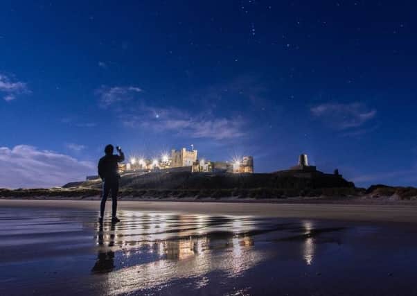 Cracking picture from Jake Nicholas Bates of Bamburgh Castle and the beach bathed in moonlight on a freezing night. 312 Facebook likes