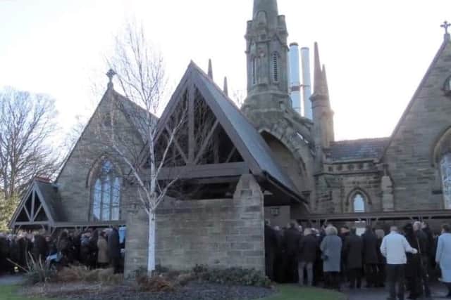 The funeral service, which was attended by 500 people, took place at Cowpen Cemetery Chapel.