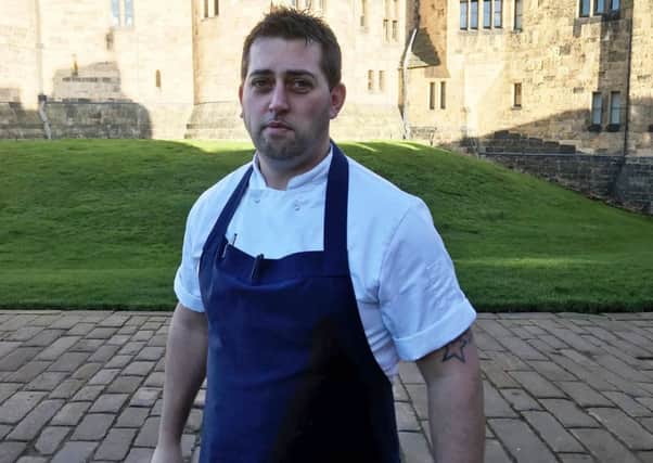 Craig Harvey, the new head chef at Alnwick Castle.