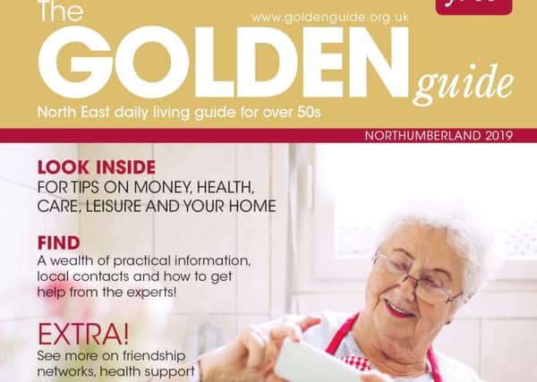 The front cover of The Golden Guide for Northumberland.