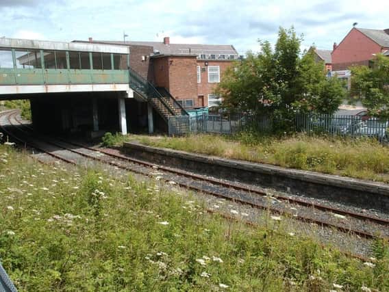 The old platforms at Ashington Railway Station.