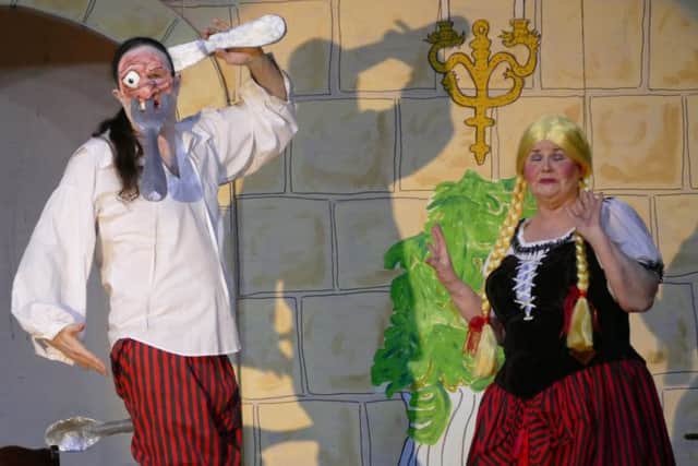 A scene from the Opera GafeldaFeta and the Magic Sweater in Rothbury Pantomime Society's production of Cinderella. Picture by Duncan Elson