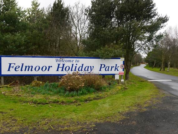 Felmoor Holiday Park, next to the A1 near Felton.