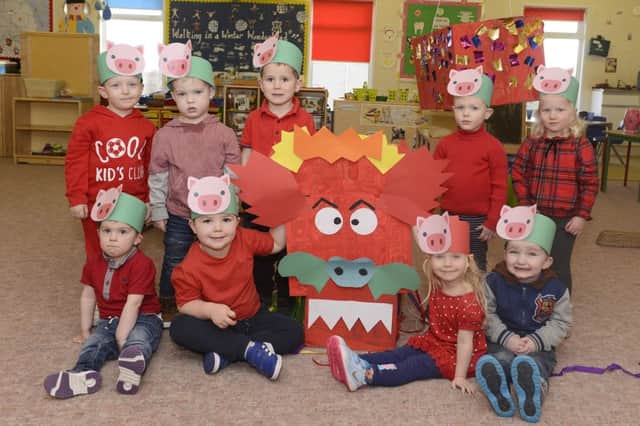 Youngsters at Spring RAF Boulmer Nursery have been exploring all things Chinese and celebrating the Chinese New Year and the Year of the Pig. Picture by Jane Coltman