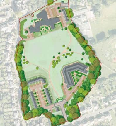 The revised plans for the Duke's School site submitted by Northumberland Estates.