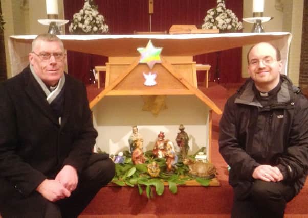 Fr John Swinhoe, left, and Fr David Twomey. Picture by Brian Bennett